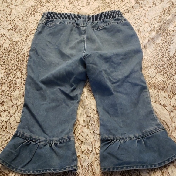 Tommy Hilfiger Ruffle Bottom Capri Jeans 5 - Picture 3 of 8